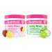 Belli Welli Daily Fiber Supplement Duo - Strawberry Lemonade & Cucumber Lime Mint - with Collagen Probiotics & Electrolytes - Refreshing Flavors for Balanced Wellness - 32 Total Servings