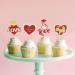 Keaziu 24 Pack Happy Valentine's Day Cupcake Toppers I Love You Heart Cupcake Picks Love Cupcake Toppers for Wedding Proposal Engagement Bridal Shower Sweet Love Theme Party Cake Decoration Red 4 - Buy Online on GoSupps.com