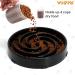 Large Non-Slip Slow Feeder Dog Bowl | Interactive Maze Puzzle for Healthy Eating | Prevents Choking and Bloating | Black - Buy Online on GoSupps.com