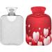Buy Lovely Realistic Vector Heart Hot Water Bottle & Cover - Soft & Warm 2L for Winter Relief | Perfect for Bed Hand Neck & Shoulders - Buy Online on GoSupps.com