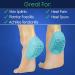 ViveSole Heel Cups - Heavy Duty Inserts for Severs Disease & Plantar Fasciitis - Men & Women - Cushion Support Pads for Foot Pain Relief - Teal - Large (1 Pair) - Buy Online on GoSupps.com