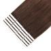 Six Star Hair Tape-In Extensions | 20pcs Real Hair 50g 45cm Medium Brown #3 - Seamless & Natural - Buy Online on GoSupps.com