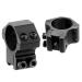 UTG 1"/2PCs Medium Profile Airgun Rings w/Stop Pin , Black