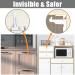 Invisible Anti-Theft Drawer Locks - Baby Proof & Child Safety Cabinet Locks - 4 Pcs White for Secure Home Protection - Buy Online on GoSupps.com