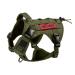OneTigris Tactical Dog Vest Service Dog Harness MOLLE Dog Training Harness 1000D Nylon (M Ranger Green) M Green