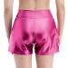 Women's Sparkly Cross V-Front Dance Shorts | High Waist Yoga Gym Rave Party Shorts with Pockets - Hot Pink (Large) - Buy Online on GoSupps.com