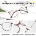 Kaeoisfu Super Light Oval Frame Reading Glasses for Men & Women | Round Blue Light Filter Computer Glasses | Stylish & Comfortable Reading Brill - Buy Online on GoSupps.com