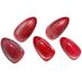 GLAMERMAID Red Magnet Cat Eyes Press-On Nails | Handmade Gel Fake Nail Kit - Ombre Rouge Glitter Stiletto & Oval Designs for Women - Buy Online on GoSupps.com
