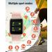 ASIAMENG Smart Watch for iOS and Android Phones | IP68 Waterproof Fitness Tracker with Heart Rate Monitor | Pink Smartwatch for Men and Women - Buy Online on GoSupps.com