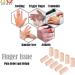 Luniquz Finger Sleeves & Thumb Splint Brace for Arthritis & Trigger Finger - Pain Relief & Support for Sports - Beige - Buy Online on GoSupps.com
