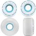 RICTA 56mm Clouds White 78a Skateboard Wheels - White/Blue 56mm - Buy Online on GoSupps.com