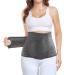 Postpartum Belly Band Abdominal Binder Post Surgery Belly Wrap C-section Recovery Belt Waist/Pelvis Support Belt for Stomach Recovery & Back Pain Relief (Polyester derived from Bamboo Charcoal Fiber (Grey Large/X-Large)