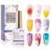 Kalolary Clear Blooming Gel Nail Polish 15ml UV LED Soak Off Nail Art Polish for Spreading Effect Marble Nail Gel Paint Nail Designs for DIY Flower Animal Watercolor Manicure Kit