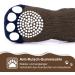 Petloft Anti-Slip Dog Socks - 4 Pack Slide-Resistant Indoor Socks for Small & Medium Dogs Cats & Puppies with Adjustable Fastening Tape (Brown Paw Size S) - Buy Online on GoSupps.com