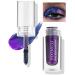 HOOMUSS Purple Liquid Glitter Eyeshadow Chameleon Eyeshadow Color Shifting Pigmented Long Lasting Quick Drying Holographic Multichrome Glitter Eyes Makeup Voodoo Dolly 1# Voodoo Dolly
