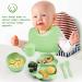 KOKSI Baby Feeding Set with Suction Plate & Bowl - Silicone Weaning Supplies for Babies & Toddlers - Microwave & Dishwasher Safe - Light Pink Rabbit Plate - Buy Online on GoSupps.com