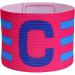 Captain Arm Bands for Soccer | Adjustable Football Captain Armband - Elastic Game Accessories for Adults & Youth in Hot Pink - Multi-Color Whirlwind Design - Buy Online on GoSupps.com