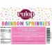 Rulop Dairy Free Rainbow sprinkles 500g Colourful Sugar Strands That Are a Tasty and Exciting Option For Topping Cakes Ice Cream and Cookies - Buy Online on GoSupps.com