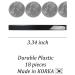 Aurora Large Plastic Dome Hair Barrettes Clips Set - 18 Colored Pieces for Thick Hair - Korean Styling Accessories for Girls & Women - Buy Online on GoSupps.com