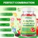 R Alpha Lipoic Acid 600mg Gummies Stabilized R-Alpha Lipoic Acid ALA Supplement for Nerve Health Antioxidant & Metabolism Support- Vegan Non-GMO Gluten Free Strawberry Flavor - 120 Count 60 Count (Pack of 2) - Buy Online on GoSupps.com