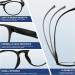 Newvision NV3312 +2.00 Black Reading Glasses - Magnetic Spring Hinges Neck Brackets & Case - Presbyopia Solution for Comfortable Reading - Buy Online on GoSupps.com