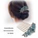 SG Store Flower Hair Comb - Rhinestone Wedding Bridal Headpiece & Decorative Hair Accessory for Women & Girls - Perfect for Blue Hairstyles - Buy Online on GoSupps.com