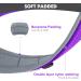 Joytale Softly Padded Neoprene Dog Collar for Large Dogs - Reflective Nylon Purple - 1 Pack - Buy Online on GoSupps.com