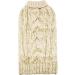 KYEESE Turtleneck Dog Sweater XX-Large Beige - Golden Yarn Knitwear for Warmth in Fall & Winter - Buy Online on GoSupps.com