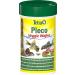 Tetra Pleco Veggie Wafers - Fish feed for herbivorous soil fish sole feed with mineral -rich zucchini for improved vitality 100 ml can veggie wafers 100 ml (1 Pack)