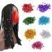 100 Pieces Hair Dreadlocks & Pearls - Colorful Adjustable Hair Braid Cuffs & Accessories in 7 Colors - Buy Online on GoSupps.com