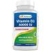 Best Naturals Vitamin D3 50 000 IU with MK-7 K2 200 mcg 90 Veg Capsules High Potency Non-GMO Gluten Free