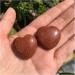 Natural Crystal Rough 4pcs Natural Crystal Gold Sand Heart EnergyDecoration Gift - Buy Online on GoSupps.com