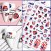 4th of July Patriotic Nail Stickers - 8 Sheets of America Flag Designer Decals for Acrylic Nails - Buy Online on GoSupps.com