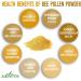 Alovitox Fresh Bee Pollen Powder 16 oz | Organic Raw Bee Pollen Supplement for Proteins & Vitamins | Gluten-Free & 100% Pure Natural Pollen Bee - Buy Online on GoSupps.com