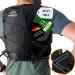 Zeitgeist Outdoor running vest women and men 4l |Optimal fit |Breathable |Ultra-light running backpack 210-260gr drinking baked running bicycle backpack Trailrunning Rucksack Black M-L