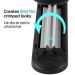 Charites Automatic Hair Crimper Iron for Women - Ceramic Coated Rippled Barrels for Texture and Volume (Black) - Buy Online on GoSupps.com