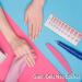 Yapetnck Gel Nail Strips Gloss Nail Sticker with Nail Lamps | Glitter Gel Nail Polish Strips with Lamp Light Semi-Cured Gel Nail Suitable for Women N029 - Buy Online on GoSupps.com