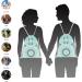 Mandala Style Drawstring Backpack - Aqua Fair Canvas Beach Sport Daypack by Miomao - Buy Online on GoSupps.com