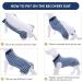 Hipet Recovery Suit for Dogs & Cats | Post-Op Wound Protection | Prevent Licking & Skin Issues | E-Collar Alternative | Size L Blue Striped - Buy Online on GoSupps.com