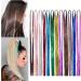 ROOYA 220-Piece Hair Lametta - Sparkly Glitter Hair Stripes for Women & Girls | Perfect for Halloween Parties - Silver - Buy Online on GoSupps.com