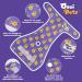 Buy Oouipets Dog & Cat Diapers (3 Pack) - Premium Washable No Leak Eco-Friendly - Size M (Purple) for Comfort & Absorbency - Buy Online on GoSupps.com