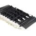 TRIXES 100PC Lip Balm Lip Gloss Lip Stick Applicators - Disposable Wands - Makeup Brushes Make Up Tool Sponge - Angled Brush - for Lip Contour