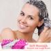 YEALIFE Silicone Body Scrubber 2 in 1 Body & Hair Brush for Shower - Purple & Green - Buy Online on GoSupps.com
