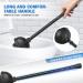 Silicone Toilet Brush and Heavy Duty Plunger Set with Holder - 2-in-1 Bathroom Cleaning Combo (Black) - Buy Online on GoSupps.com