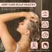 BuauSly Silicone Scalp Massager Brush for Hair Growth and Dandruff Treatment - Salmon Pink - Buy Online on GoSupps.com
