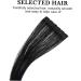 Ipetboom 50cm Tape In Virgin Human Hair Extensions Human Hair for Women Beauty (Black Hair) 1 - Buy Online on GoSupps.com