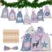 FEIlei Christmas Advent Calendar 24 Days Hanging Advent Calendars DIY Candy Gift Bags for Christmas Party Decorations - Buy Online on GoSupps.com