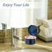 Denture Bath Case with Strainer Basket - False Teeth Storage Cup for Soaking and Cleaning - Blue - Buy Online on GoSupps.com
