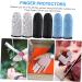 FRCOLOR 6 Pair Finger Cots - Anti-Cutting Thumb Protectors & Reusable Finger Covers for Sewing | High Strength Polyethylene | Portable Safety Sleeves for Men & Women - Buy Online on GoSupps.com