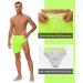 Cakulo Men's 5-Inch Neon Yellow Running Shorts with Pockets - Size Medium - Buy Online on GoSupps.com